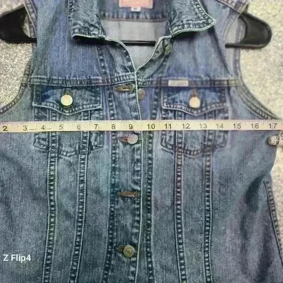 1990S Stockton jean vest size med - Picture 4 of 5